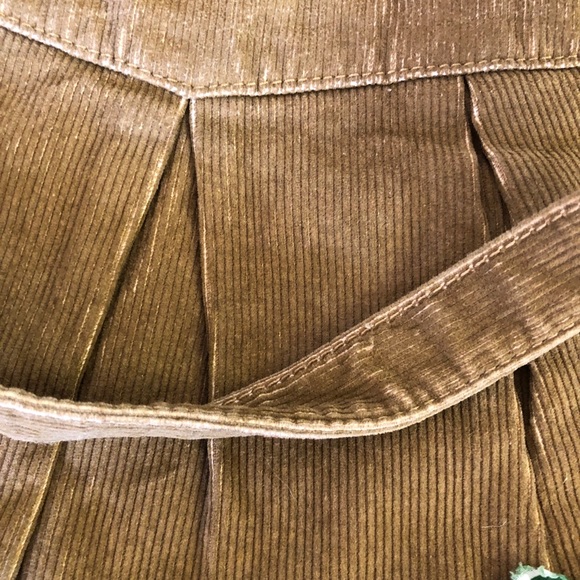 LiLu Very Cute Fun Tan Corduroy Floral Purse Bag - Picture 6 of 11